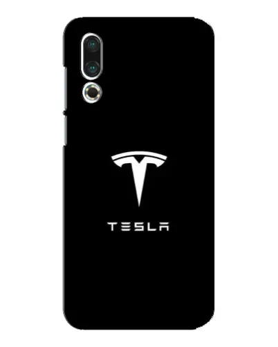 Чехол для Meizu 16s с картинкой «Tesla White Logo»
