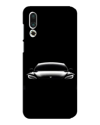 Чехол для Meizu 16s с картинкой «Фары Tesla Night»