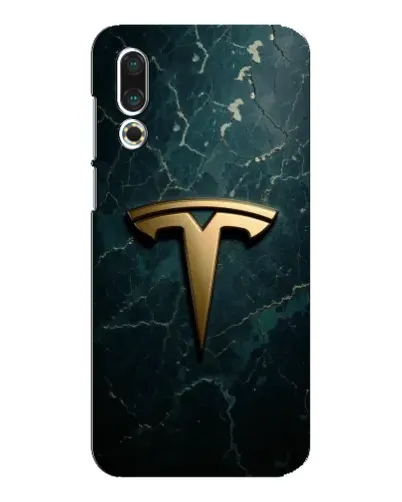 Чехол для Meizu 16s с картинкой «Мраморная Tesla Gold»
