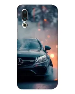 Чехол для Meizu 16s с картинкой «Mercedes — ночной город»