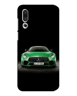 Чехол для Meizu 16s с картинкой «Mercedes — неоновый лого»