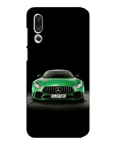 Чехол для Meizu 16s с картинкой «Mercedes — неоновый лого»