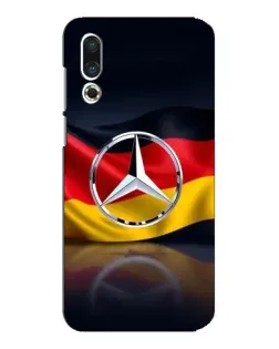 Чехол для Meizu 16s с картинкой «Mercedes — флаг Германии»