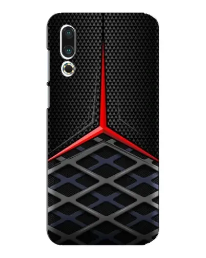 Чехол для Meizu 16s с картинкой «Mercedes Carbon Grid»