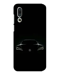 Чехол для Meizu 16s с картинкой «Mercedes — силуэт авто»