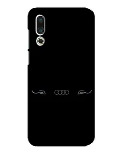 Чехол для Meizu 16s с картинкой «Audi — световой подпись»