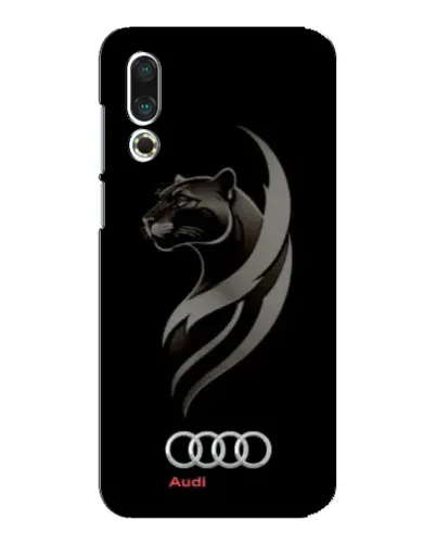 Чехол для Meizu 16s с картинкой «Графика — пантера и Audi»