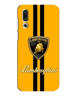 Чохол для Meizu 16s з картинкою «Lamborghini Stripe жовтий»