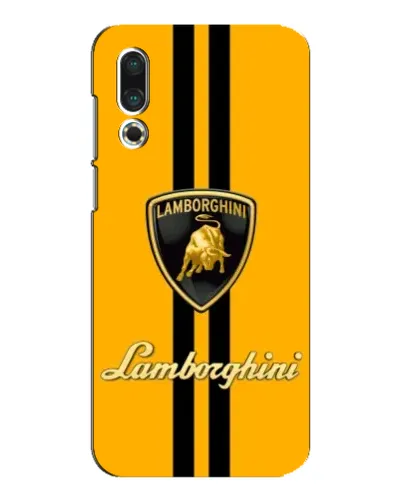 Чехол для Meizu 16s с картинкой «Lamborghini Stripe желтый»