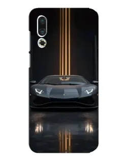 Чехол для Meizu 16s с картинкой «Lamborghini золотые линии»