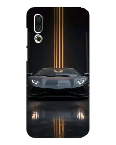 Чехол для Meizu 16s с картинкой «Lamborghini золотые линии»