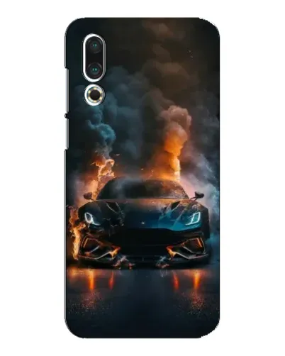 Чехол для Meizu 16s с картинкой «Lamborghini дымная эстетика»