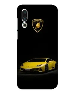 Чехол для Meizu 16s с картинкой «Lamborghini желтый акцент»