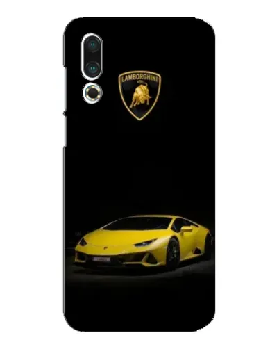 Чехол для Meizu 16s с картинкой «Lamborghini желтый акцент»