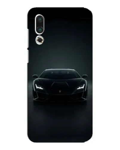 Чехол для Meizu 16s с картинкой «Черный Lamborghini Aventador»