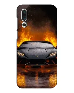 Чехол для Meizu 16s с картинкой «Lamborghini в огне»