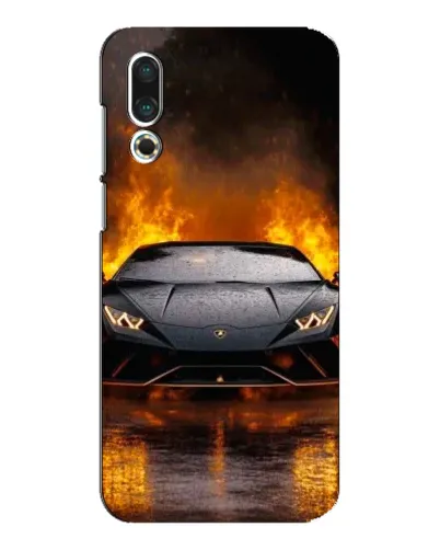 Чехол для Meizu 16s с картинкой «Lamborghini в огне»