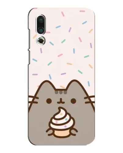 Чехол для Meizu 16s с картинкой «Пушин с кексом»