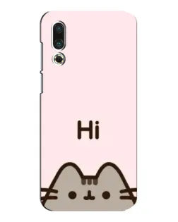 Чехол для Meizu 16s с картинкой «Пушин говорит Hi» Чехол для Meizu 16s с картинкой «Пушин говорит Hi»