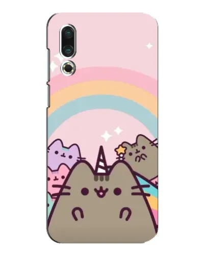 Чехол для Meizu 16s с картинкой «Единорог Pusheen»