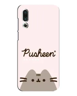 Чехол для Meizu 16s с картинкой «Pusheen логотип»
