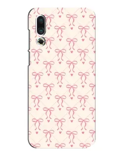 Чехол для Meizu 16s с картинкой «Розовые бантики Coquette»