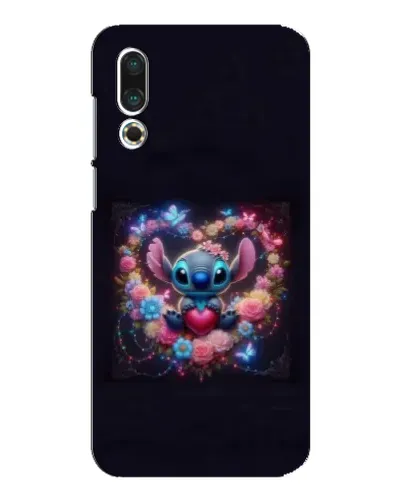 Чехол для Meizu 16s с картинкой «Stitch в цветах»