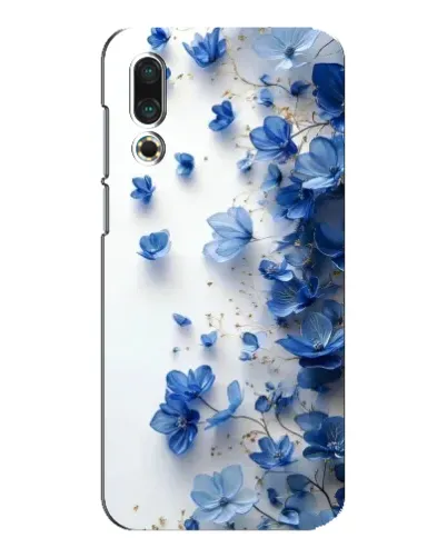 Чехол для Meizu 16s с картинкой «Голубой цветочный каскад» Чехол для Meizu 16s с картинкой «Голубой цветочный каскад»