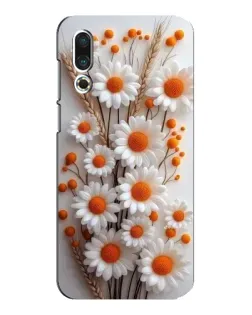 Чехол для Meizu 16s с картинкой «Белые сухоцветы»