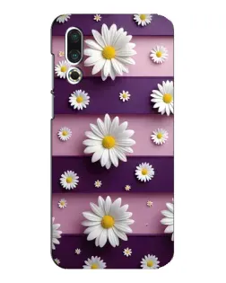 Чехол для Meizu 16s с картинкой «Ромашки на фиолетовом»