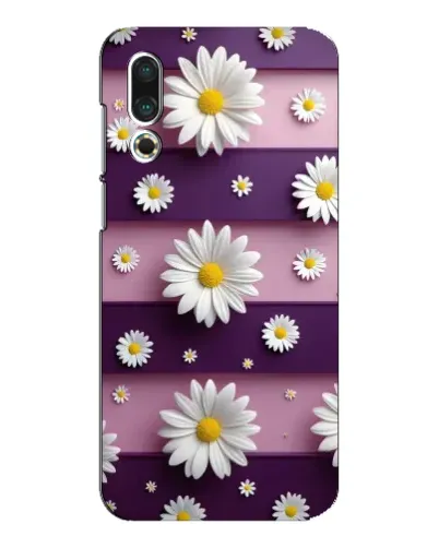 Чехол для Meizu 16s с картинкой «Ромашки на фиолетовом» Чехол для Meizu 16s с картинкой «Ромашки на фиолетовом»