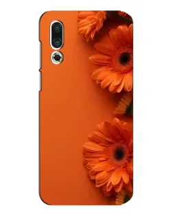 Чехол для Meizu 16s с картинкой «Оранжевые герберы»