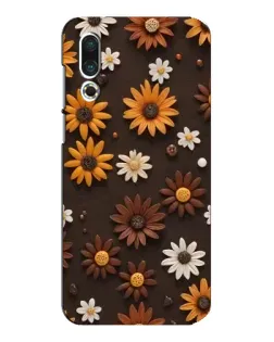 Чехол для Meizu 16s с картинкой «Узор из маленьких подсолнухов»