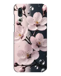 Чехол для Meizu 16s с картинкой «Нежная сакура и капли»