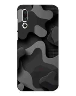 Чохол для Meizu 16s з картинкою «Темний абстрактний камуфляж»
