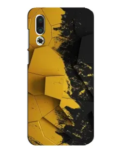 Чехол для Meizu 16s с картинкой «Золотые осколки геометрии»