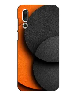 Чехол для Meizu 16s с картинкой «Геометрия оранжевых кругов»