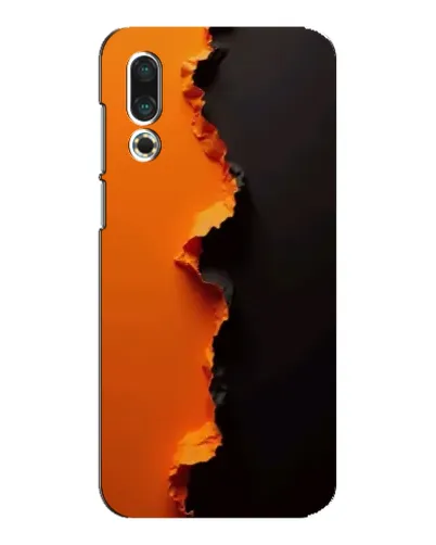 Чехол для Meizu 16s с картинкой «Оранжевый разлом» Чехол для Meizu 16s с картинкой «Оранжевый разлом»