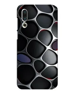 Чехол для Meizu 16s с картинкой «Объемная темная решетка»