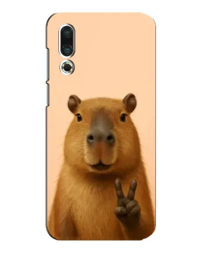 Чехол для Meizu 16s с картинкой «Капибара виктория»
