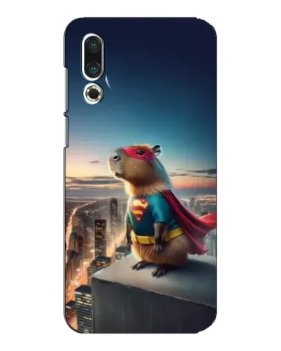 Чехол для Meizu 16s с картинкой «Капи-мен супергерой»
