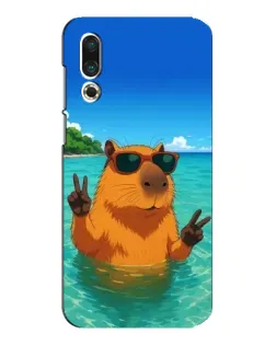 Чехол для Meizu 16s с картинкой «Морская капибара» Чехол для Meizu 16s с картинкой «Морская капибара»