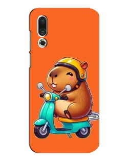 Чехол для Meizu 16s с картинкой «Капибара на скутере» Чехол для Meizu 16s с картинкой «Капибара на скутере»