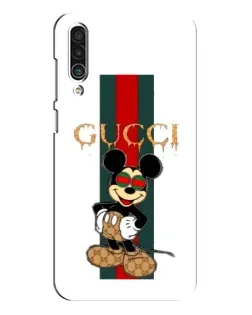 Чехол для Meizu 16xs с картинкой «Микки Маус Gucci — полосы»