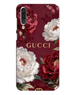 Чехол для Meizu 16xs с картинкой «Gucci — бордовые розы»