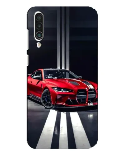 Чехол для Meizu 16xs с картинкой «Красная BMW на дороге»
