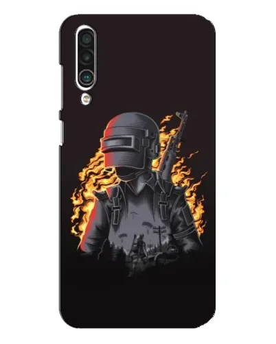 Чехол для Meizu 16xs с картинкой «PUBG — огненный силуэт» Чехол для Meizu 16xs с картинкой «PUBG — огненный силуэт»