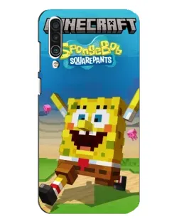 Чехол для Meizu 16xs с картинкой «Губка Боб Minecraft»