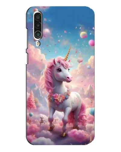 Чехол для Meizu 16xs с картинкой «Единорог среди облаков»