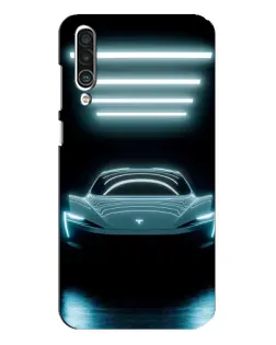 Чехол для Meizu 16xs с картинкой «Tesla в неоне»